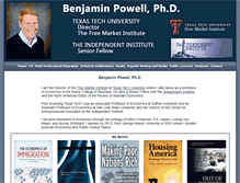 Tablet Screenshot of benjaminwpowell.com